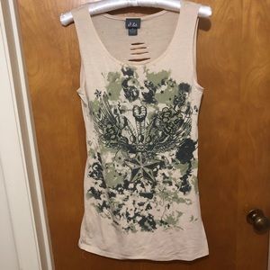 2 FOR $5 | Dots | Tank Top with cut out back